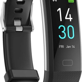Fitness Tracker with Step/Distance/Calories Counter, Activity Tracker with Heart Rate Monitor, Slim Style Watch IP68 Waterproof, Sleep Monitor Tracker, Pedometer Watch for Women Men